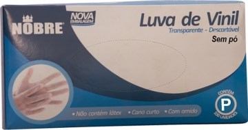 LUVA DE VINIL S/TALCO P C/100